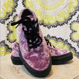 Purple Velvet Old Skool Vans